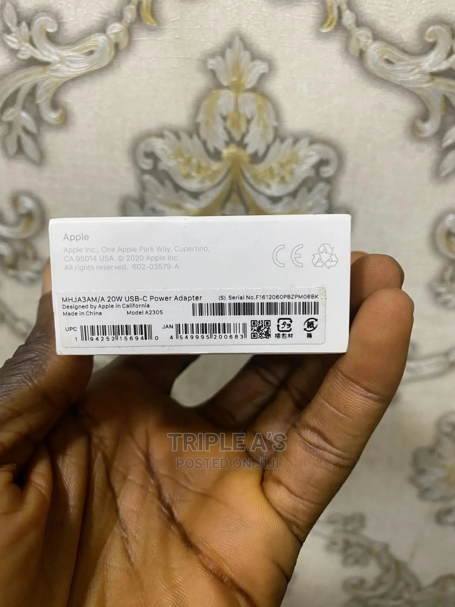 Authentic Apple Usb -C 20w Power Adapter