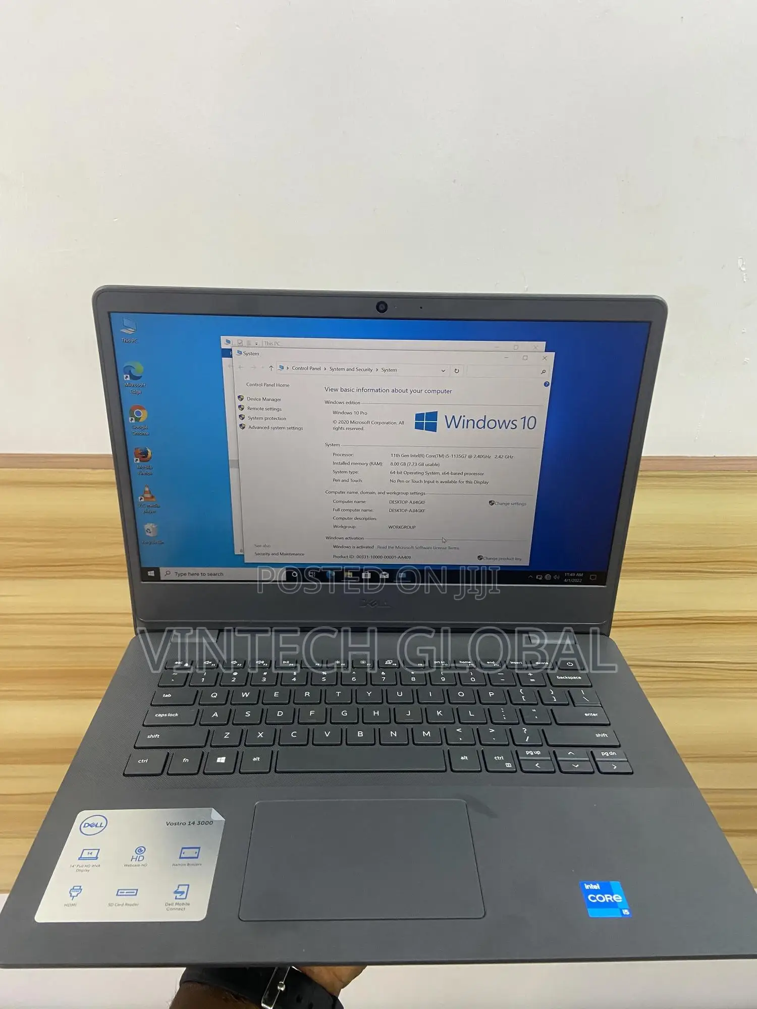 Laptop Dell Vostro 14 3000 8GB Intel Core I5 SSD 256GB