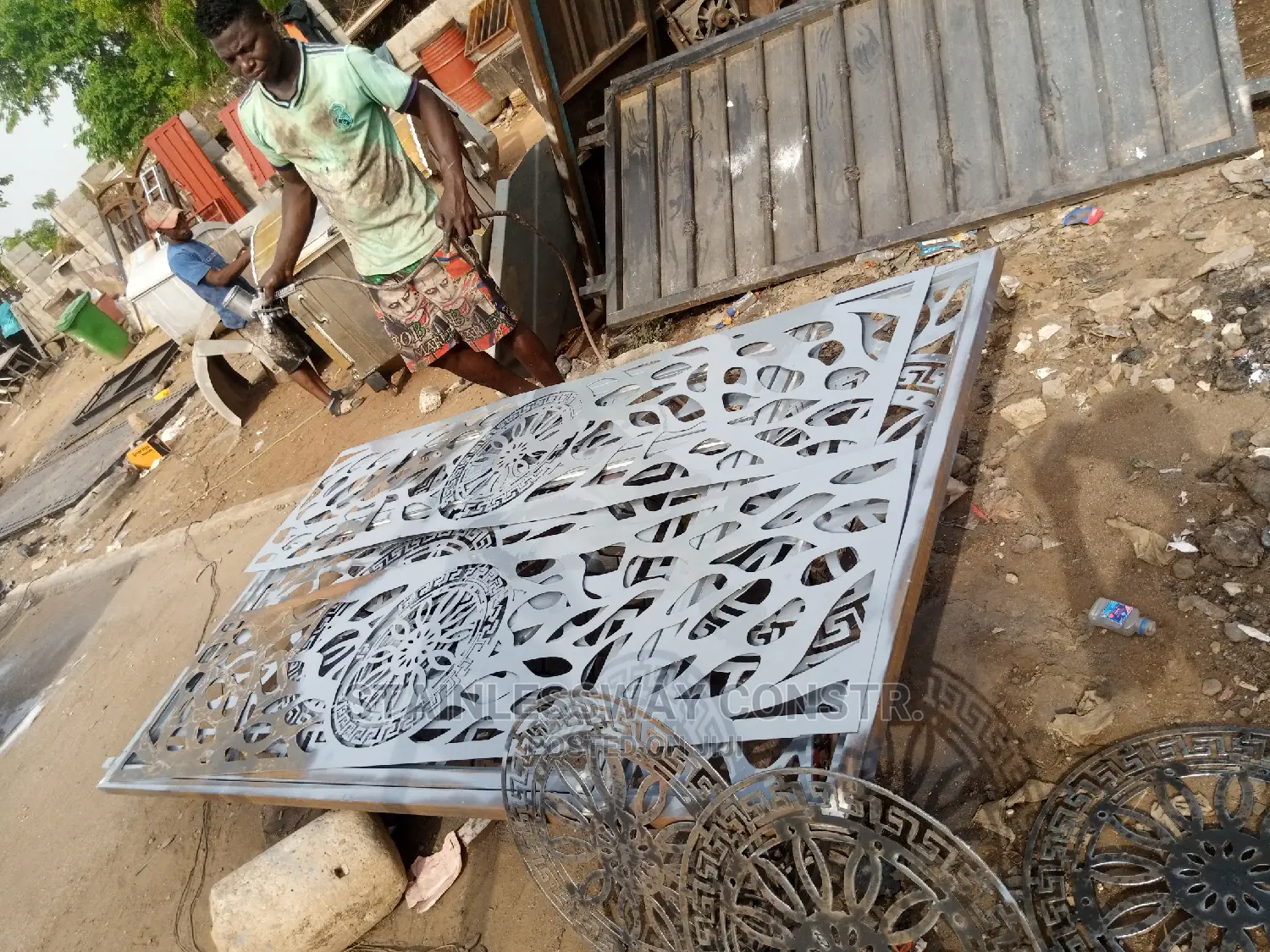 Lasercut Fence Divider Ash Colour