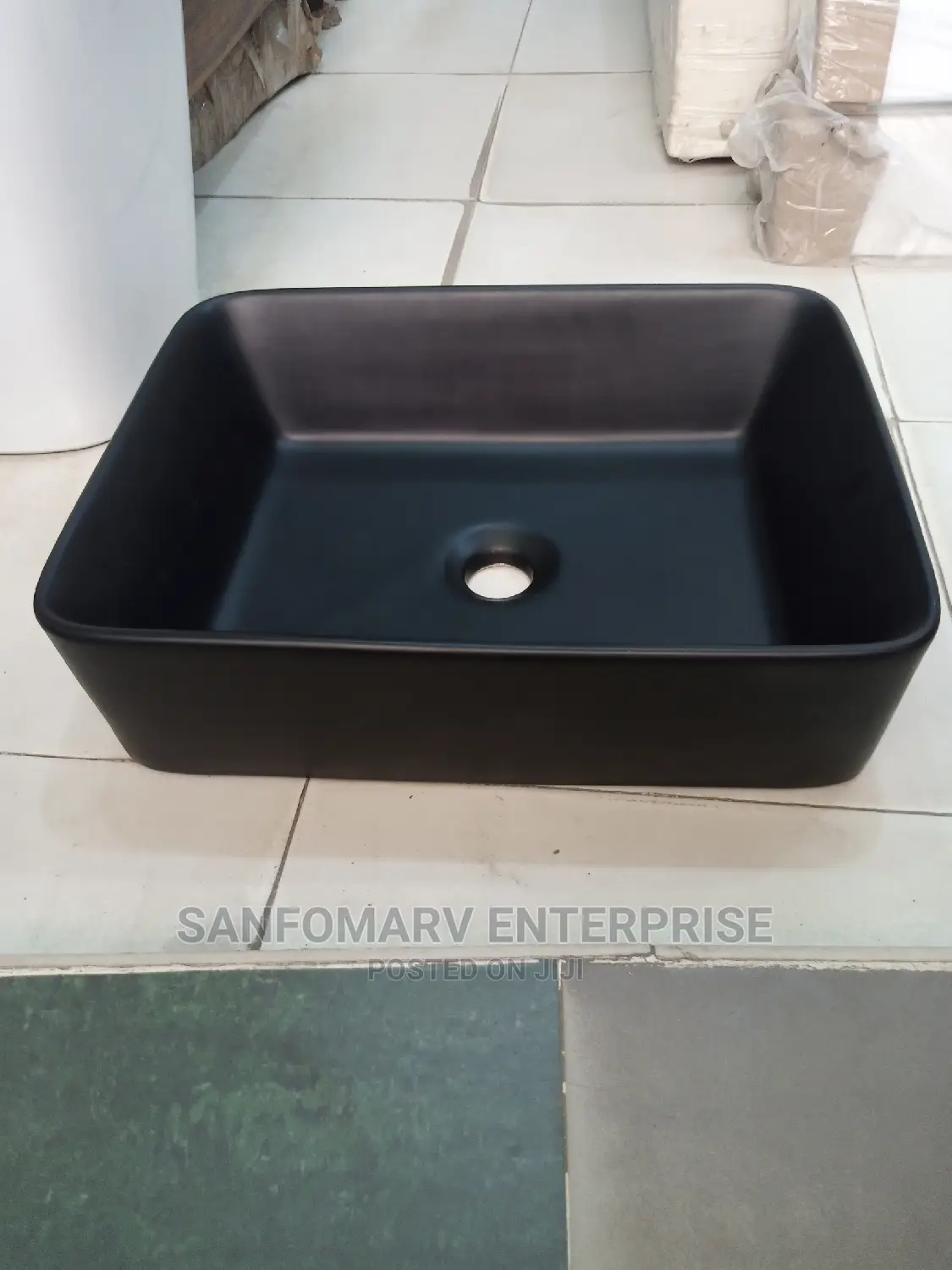 Black Marble Top Basin