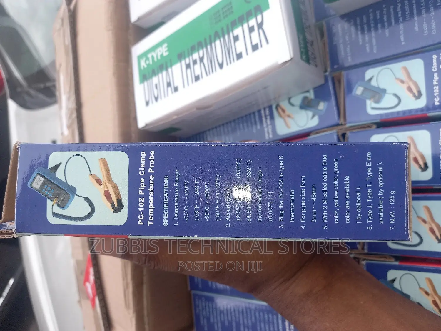 PC-102 Temperature Probe Pipe Clamp Thermometer