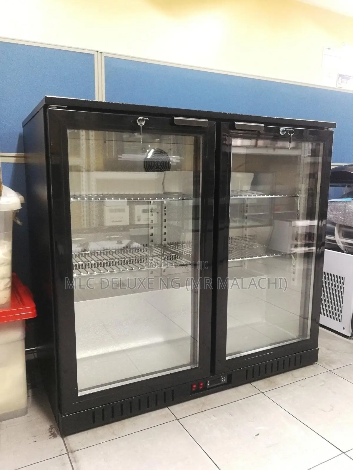 (1,2,3DOORS)Multi Purpose Black Under Bar Chiller/Bar Fridge