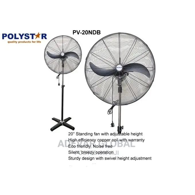 Polystar 20 Inches Industrial Standing Fan