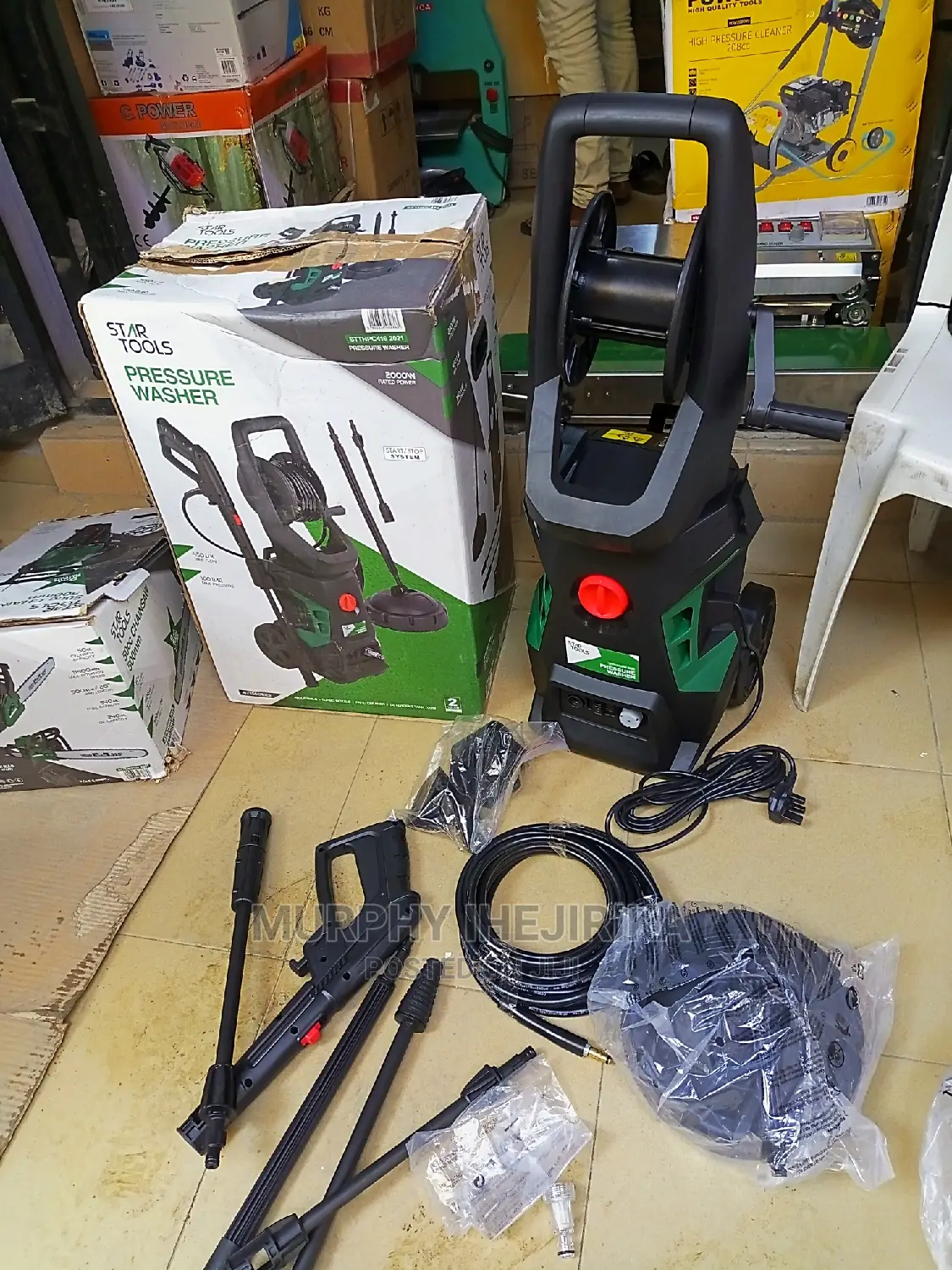 STARTOOL 2000W Pressure Washer With Complete Accessory Set