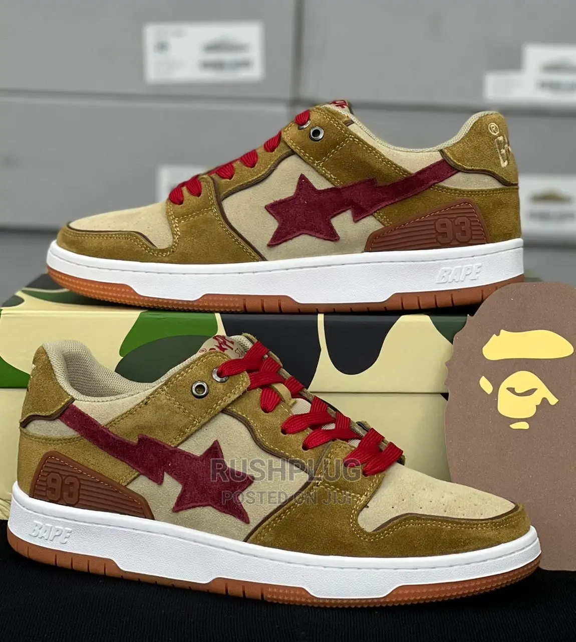 Bathing Ape Court Sta Mist ‘Wheat Red‘