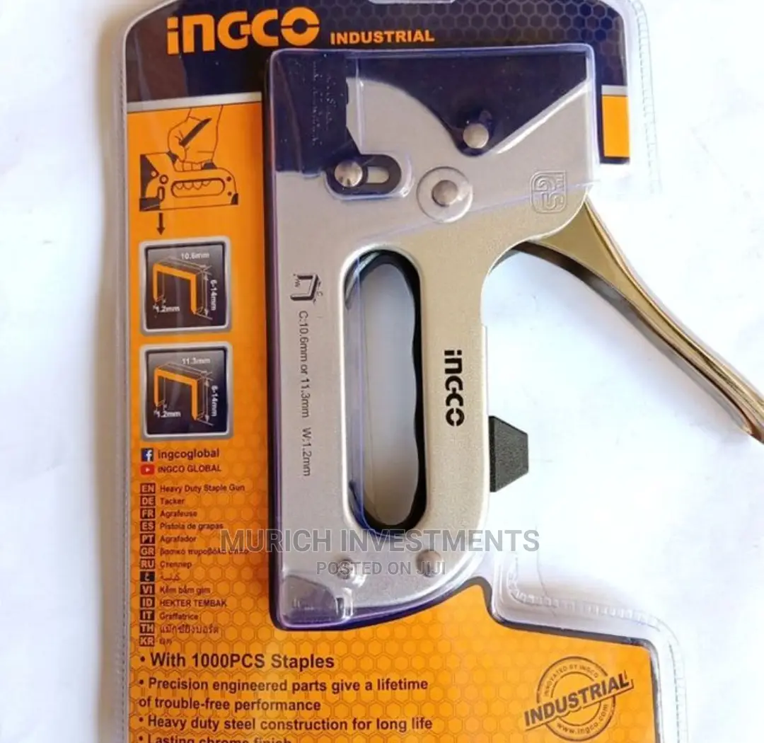 Ingco Heavy Duty Staple Gun + Free 1000 Pins