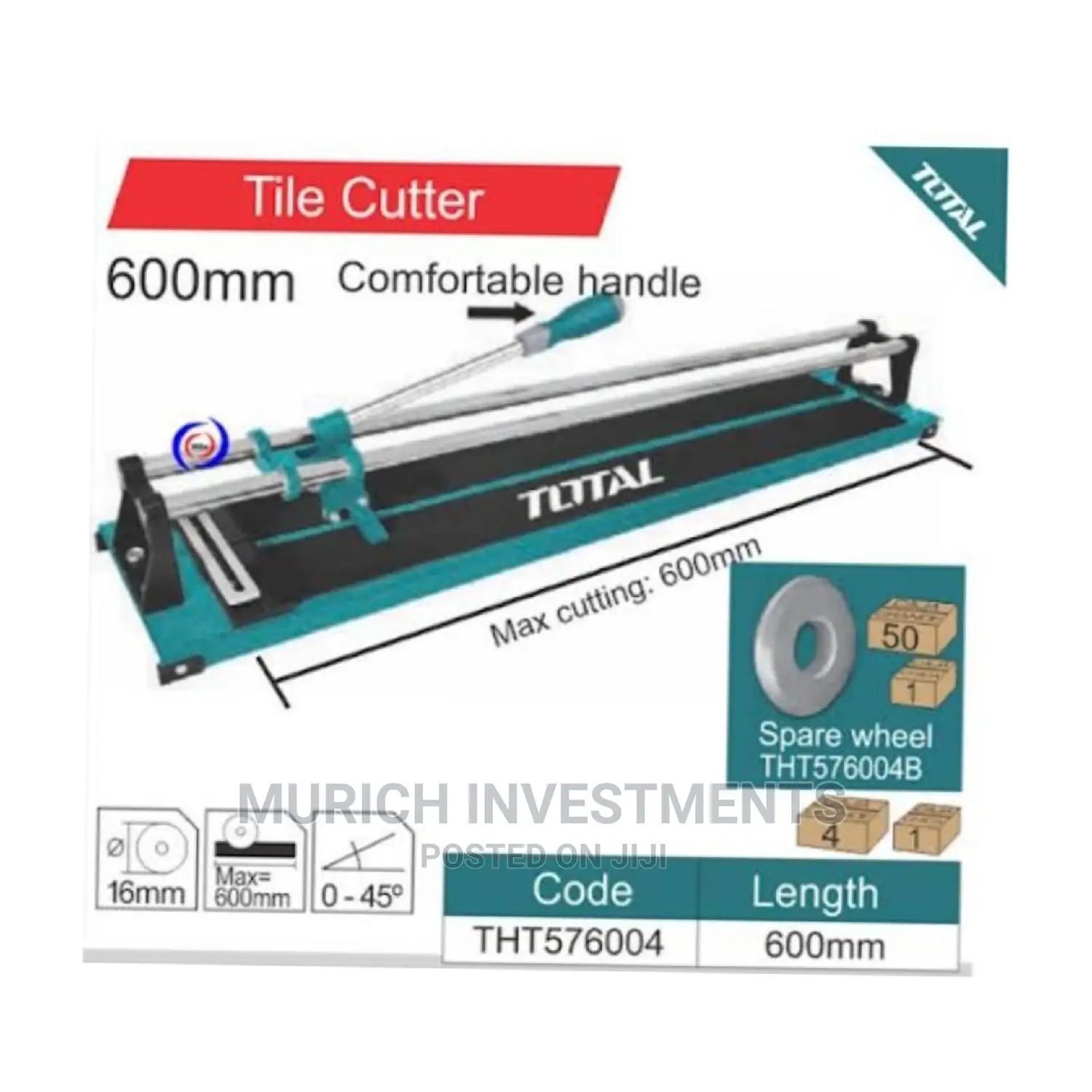 Total Tile Cutter 60cm 600mm