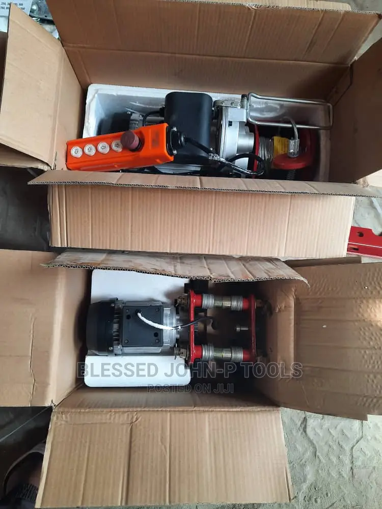 Electric Wire Hoist Winch With Electric Motor Trolley