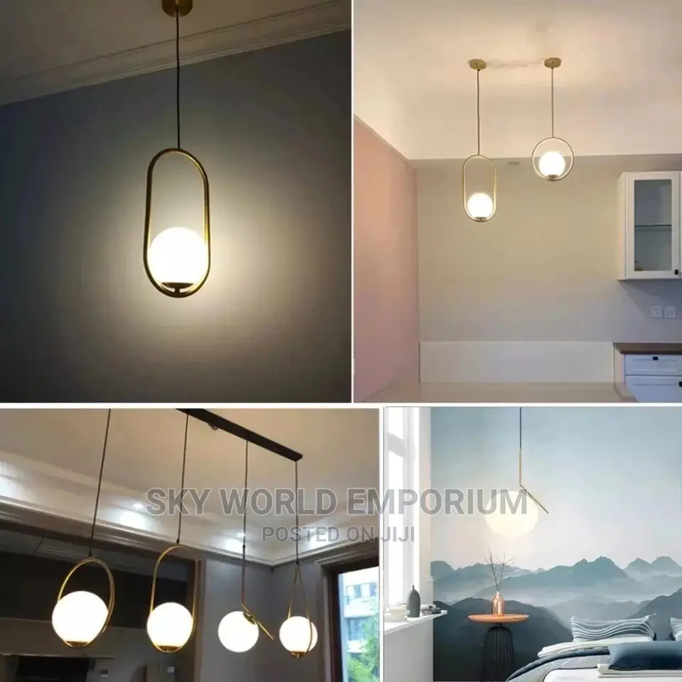 Nordic Pendant Glass Ball Modern Light