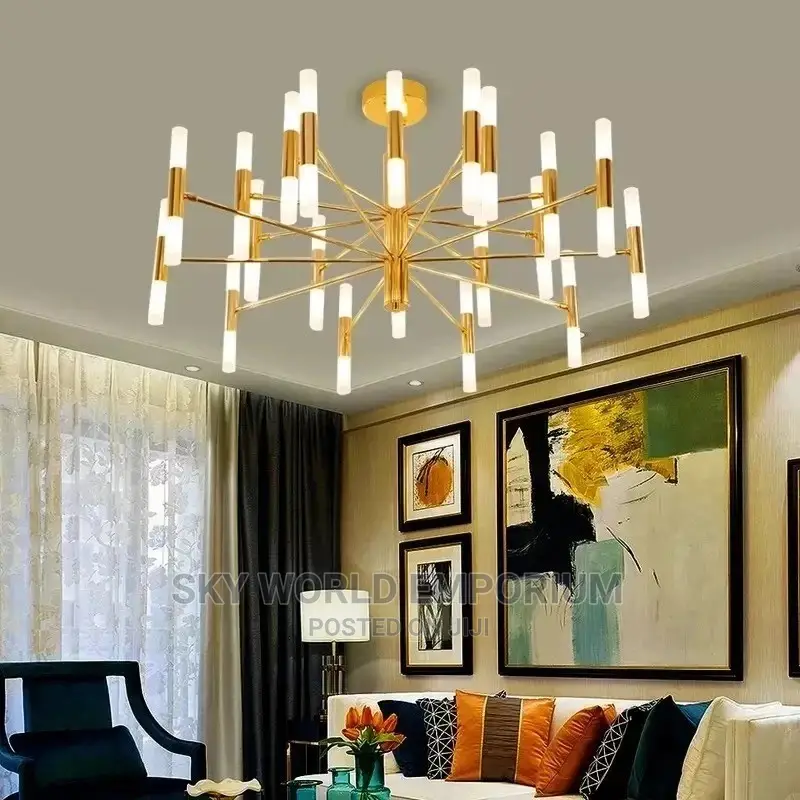 European Rod Tube Pipe Chandelier