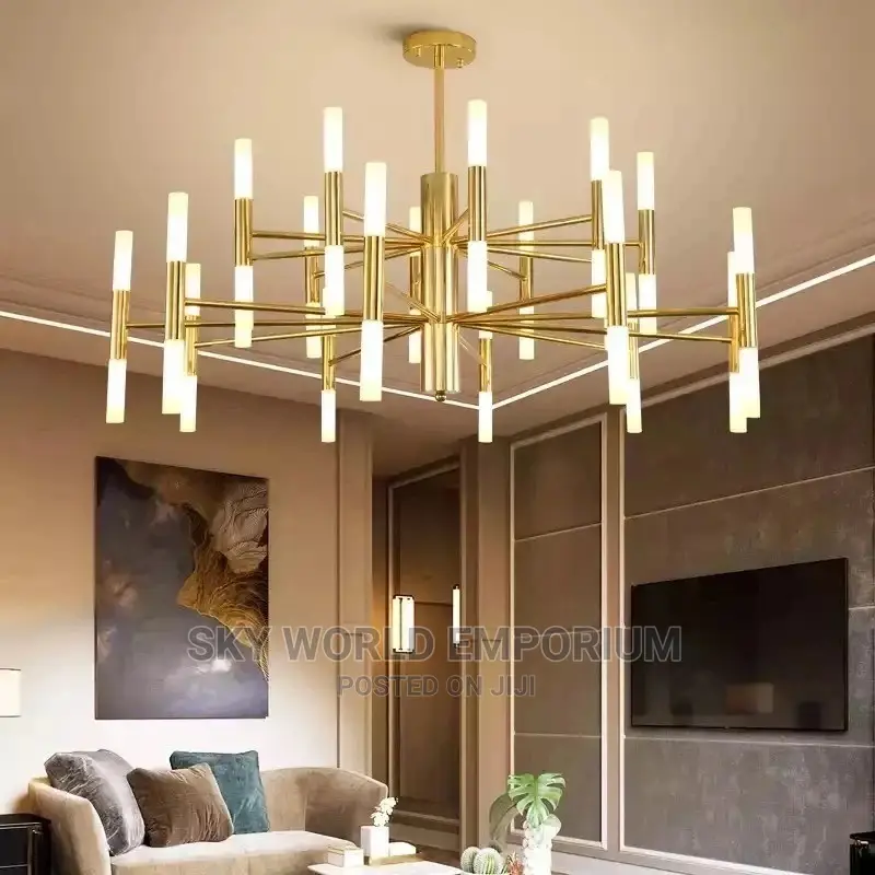 European Rod Tube Pipe Chandelier