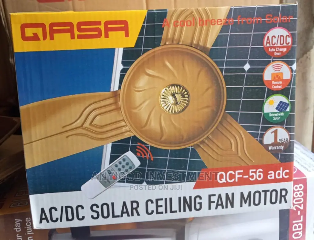 Qasa AC/DC Solar 56" Ceiling Fan