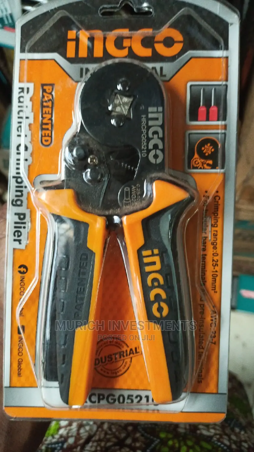Ingco Ratchet Crimping Plier HRCPG05210