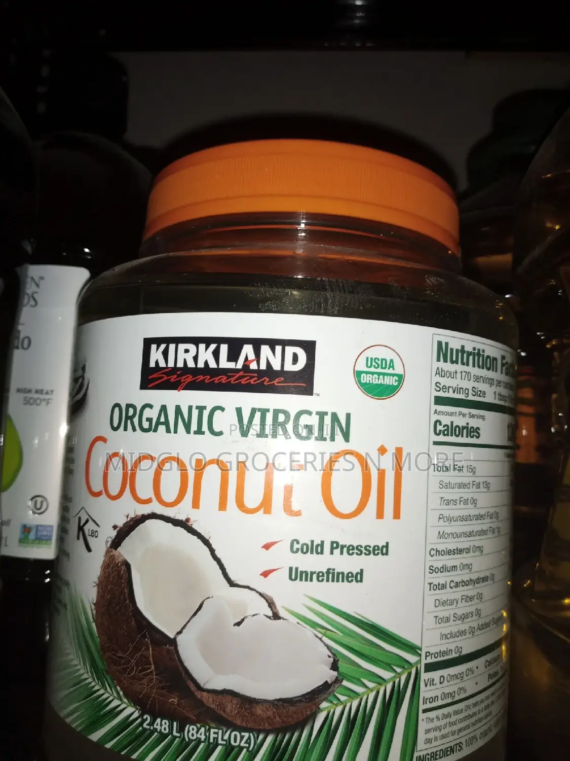 Kirkland Organic Virgin Coconut Oil 2.48l