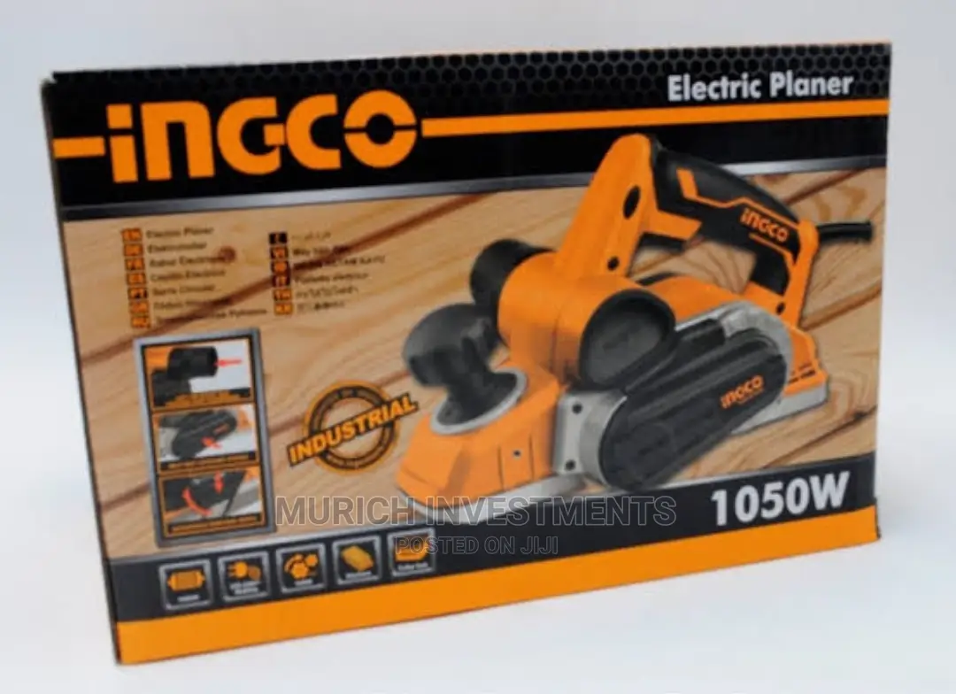 Ingco Electric Planer 1050w With Self-Cooling Belt System