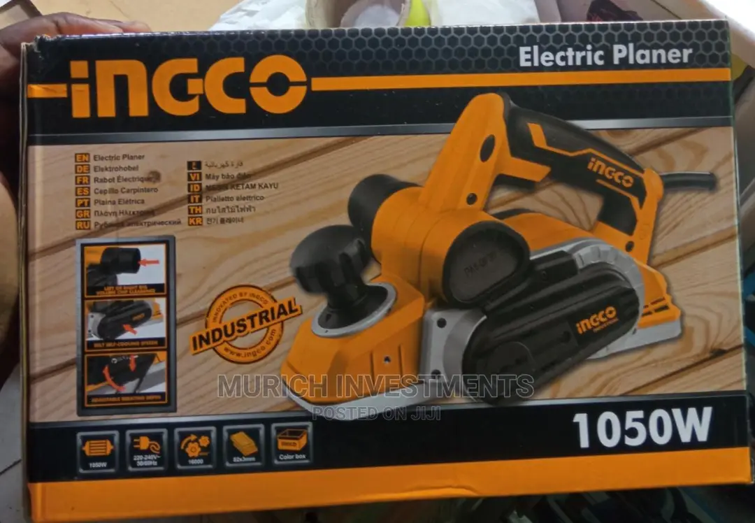 Ingco Electric Planer 1050w With Self-Cooling Belt System