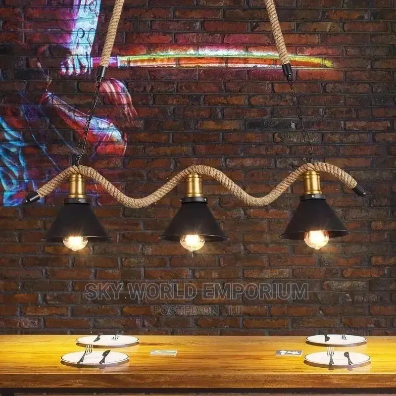 Loft Hemp Rope Vintage Pendant Light