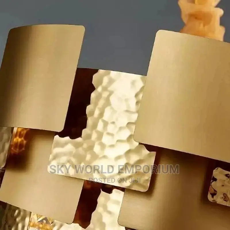 E14 Postmodern Golden Crystal Pendant Light
