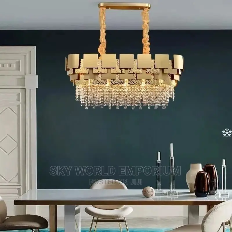 Crystal Designer Oval Chandelier