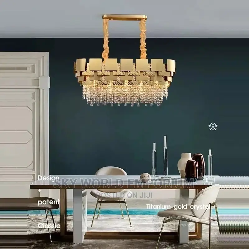 Crystal Designer Oval Chandelier