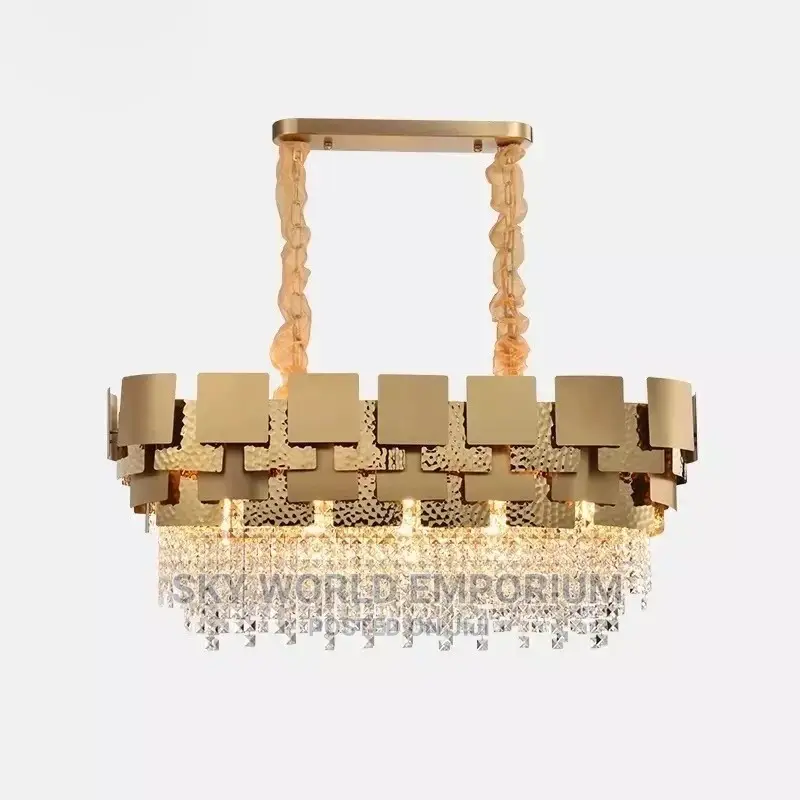 Crystal Designer Oval Chandelier