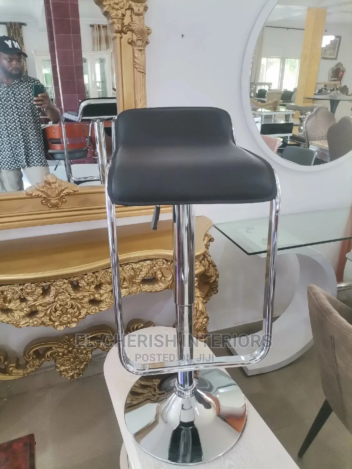 High Adjustable Chair. Bar Stool