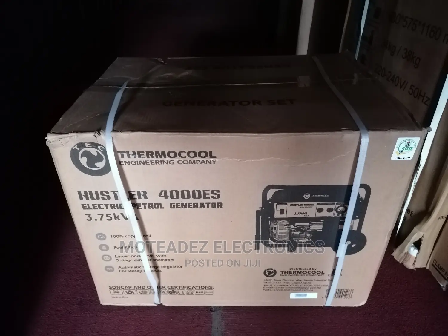 Thermocool Tec Hustler 3.75kva Electric Start Gen (4000es)