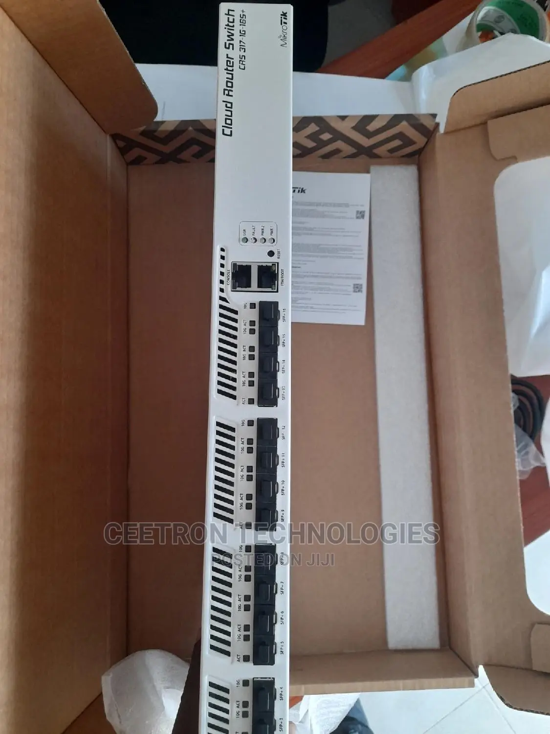 MIKROTIK:CRS317-1G-16S+RM Cloud Router Switch With Routeros