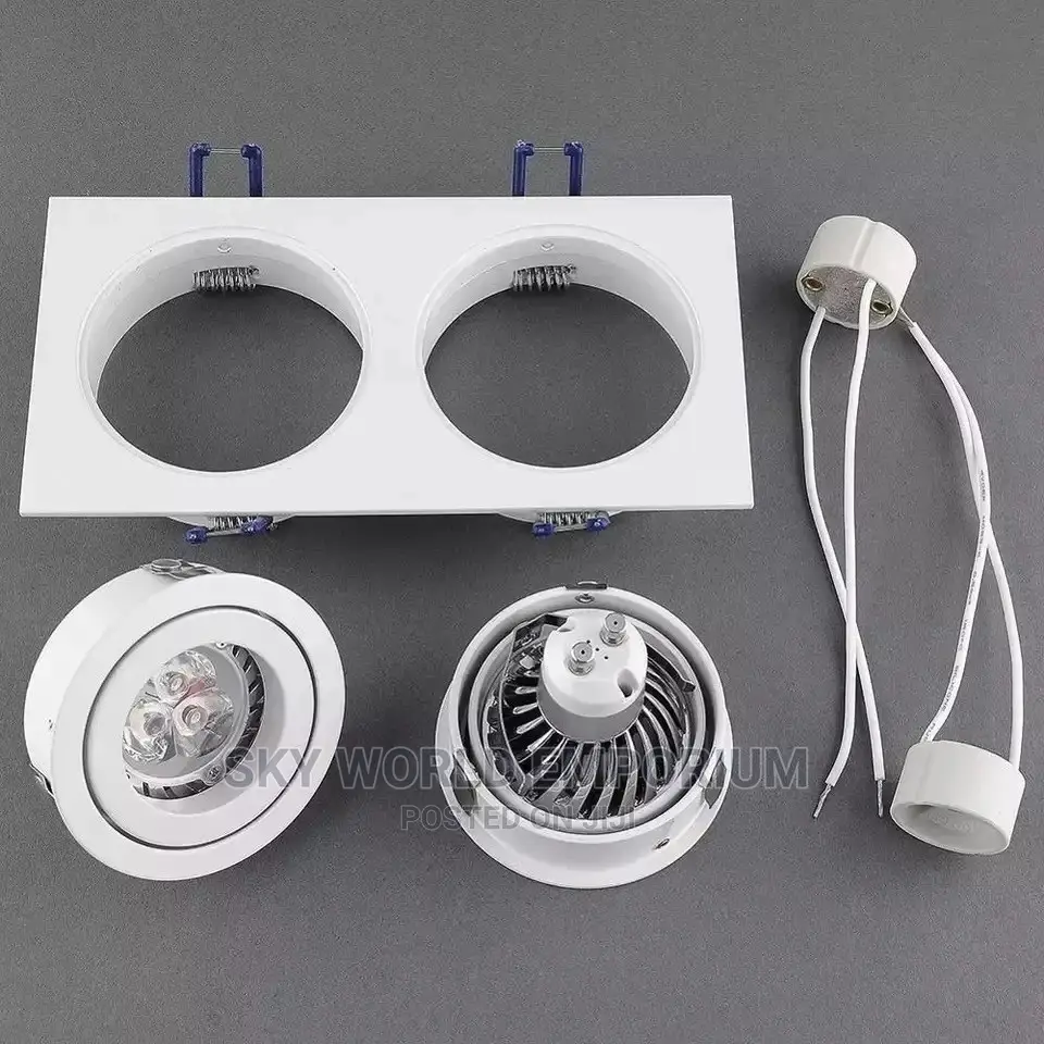 Holder Recessed Bulb Fixture Round Led Spotlight Frame