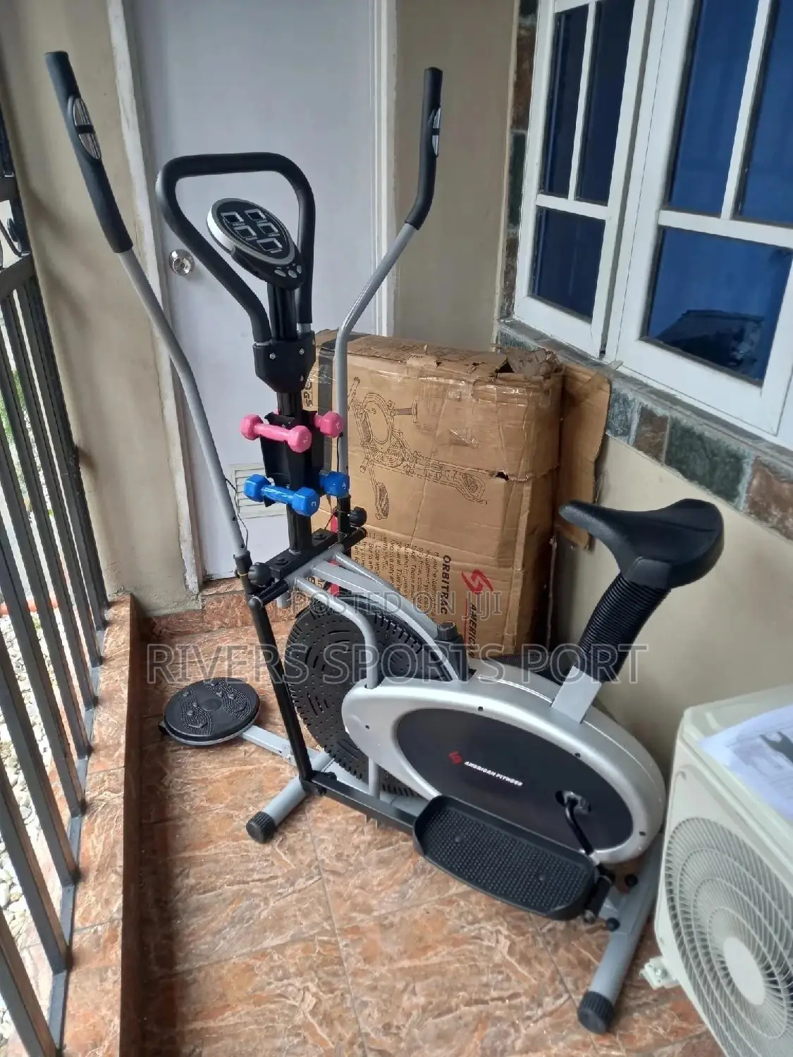 Americanfit Orbitrac Elliptical Bike With Dumbbell Twister