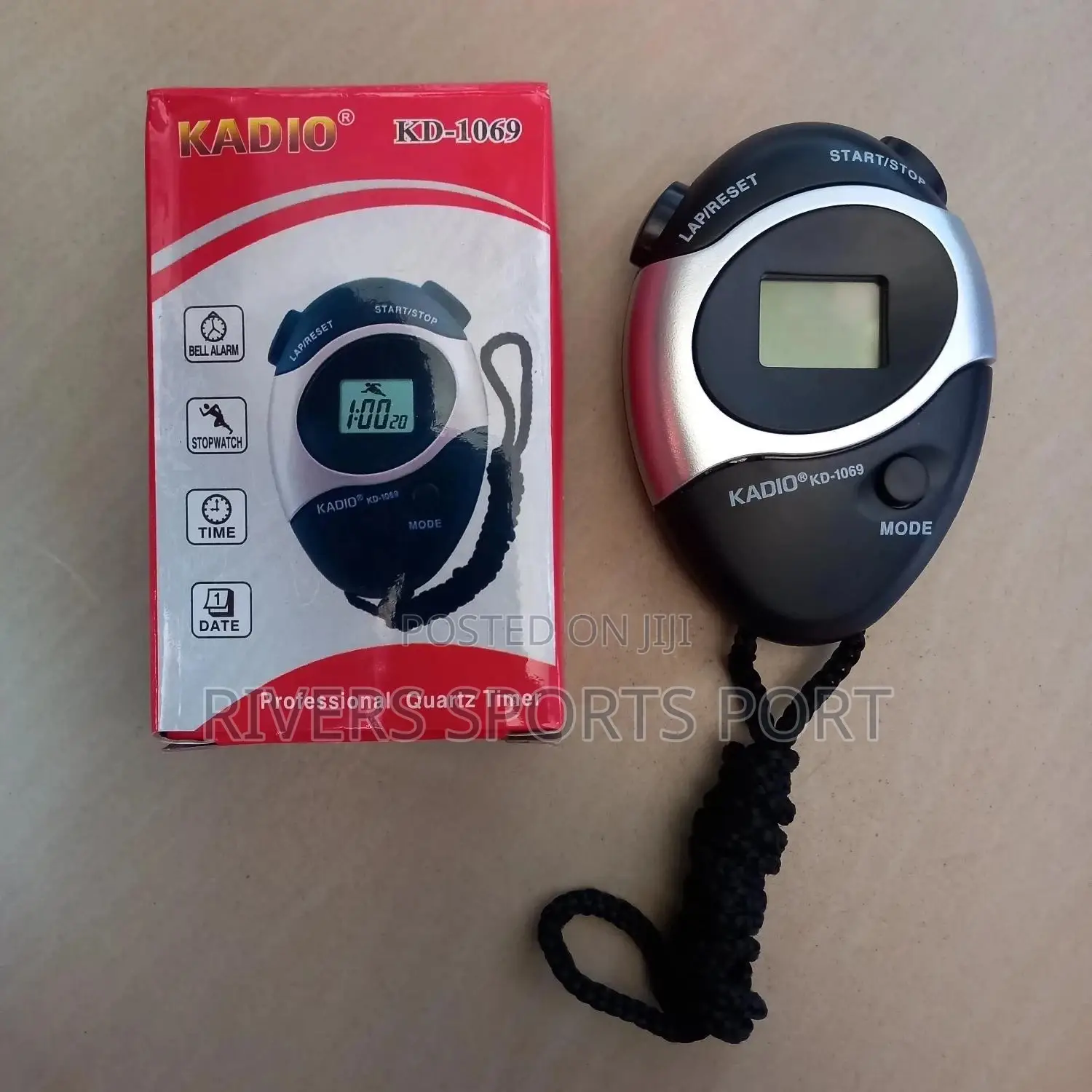Chronograph Digital Timer Stopwatch Sport Counter Stop Watch