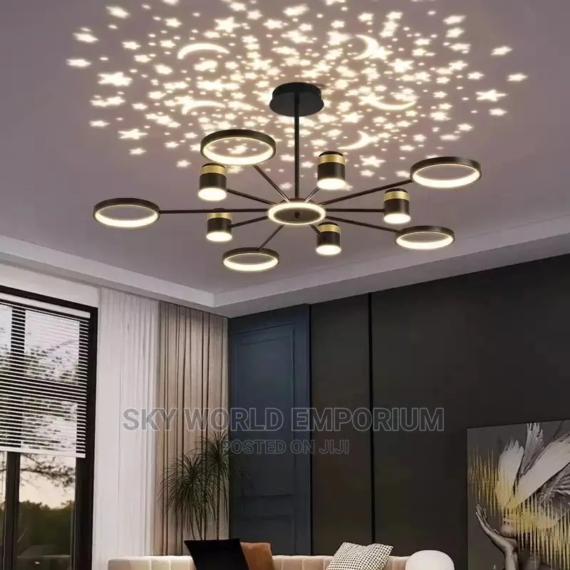 Star Moon Sky Atmosphere Projector Chandelier
