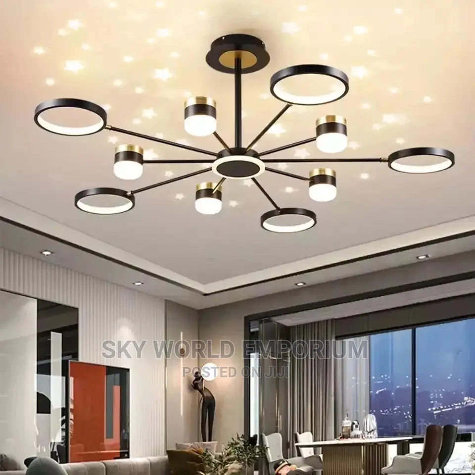 Star Moon Sky Atmosphere Projector Chandelier