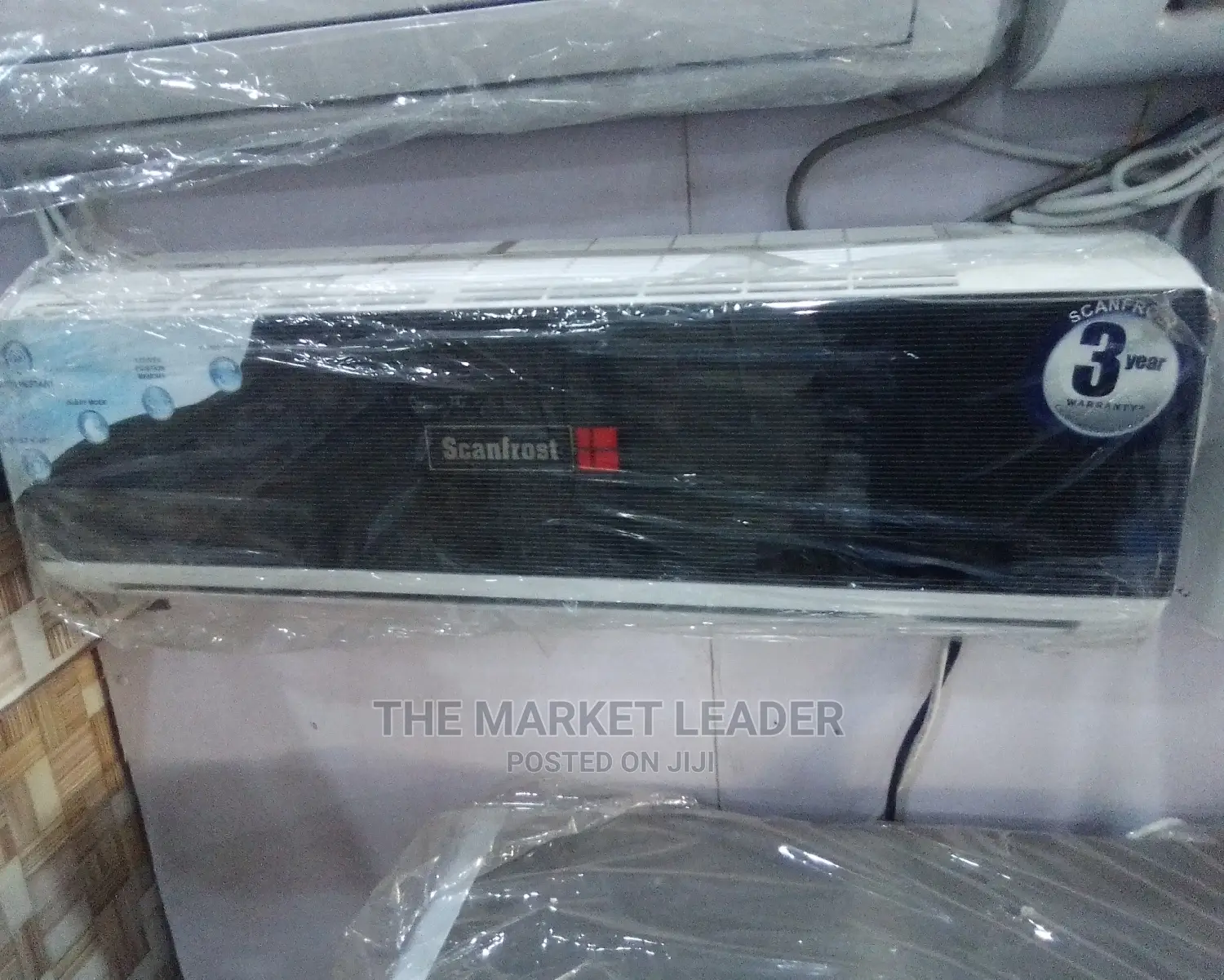 Scanfrost 1HP AC Black + Free Kit