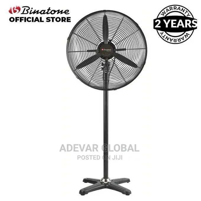 Binatone Standing Heavy Duty Fan 26 Inch HDF 2620- Black