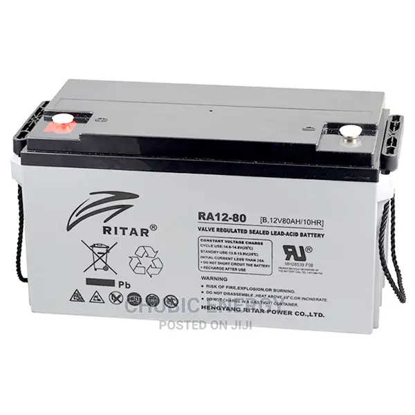 Ritar Ra Series 80 Ah – 12v Vrla-agm Battery