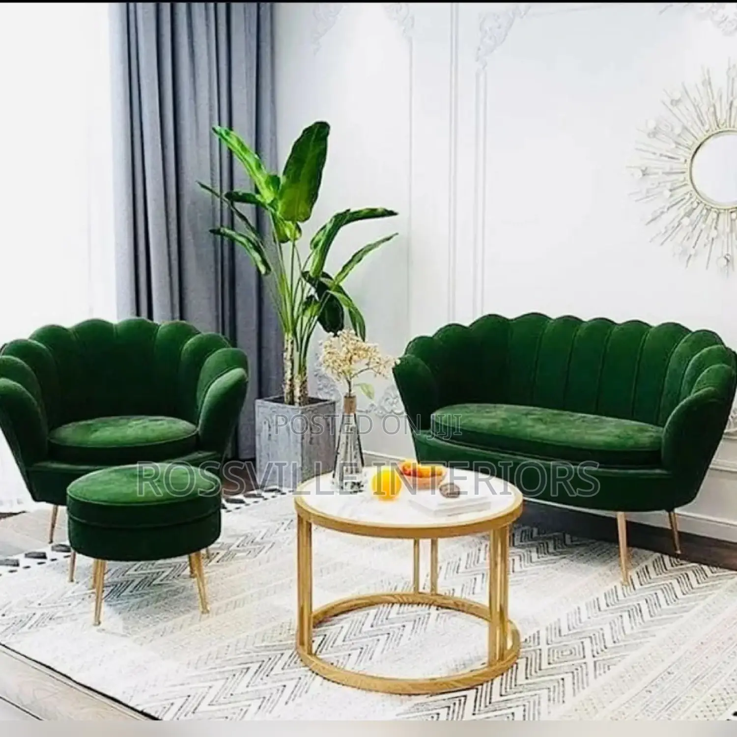 Scallop Back Accent Chairs