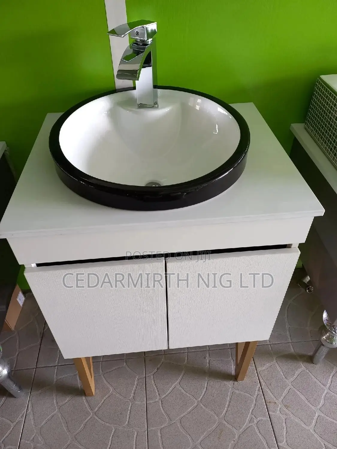 Single Basinmilk Wood Bathroom Cabinet