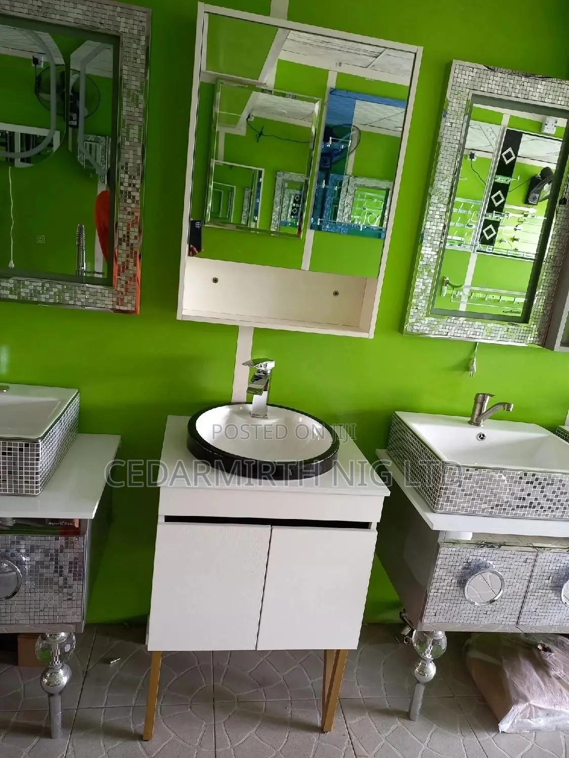 Single Basinmilk Wood Bathroom Cabinet