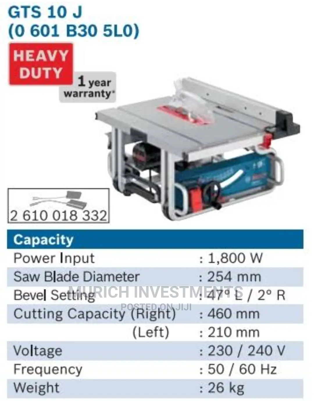 GTS 10 J Professional Table Saw