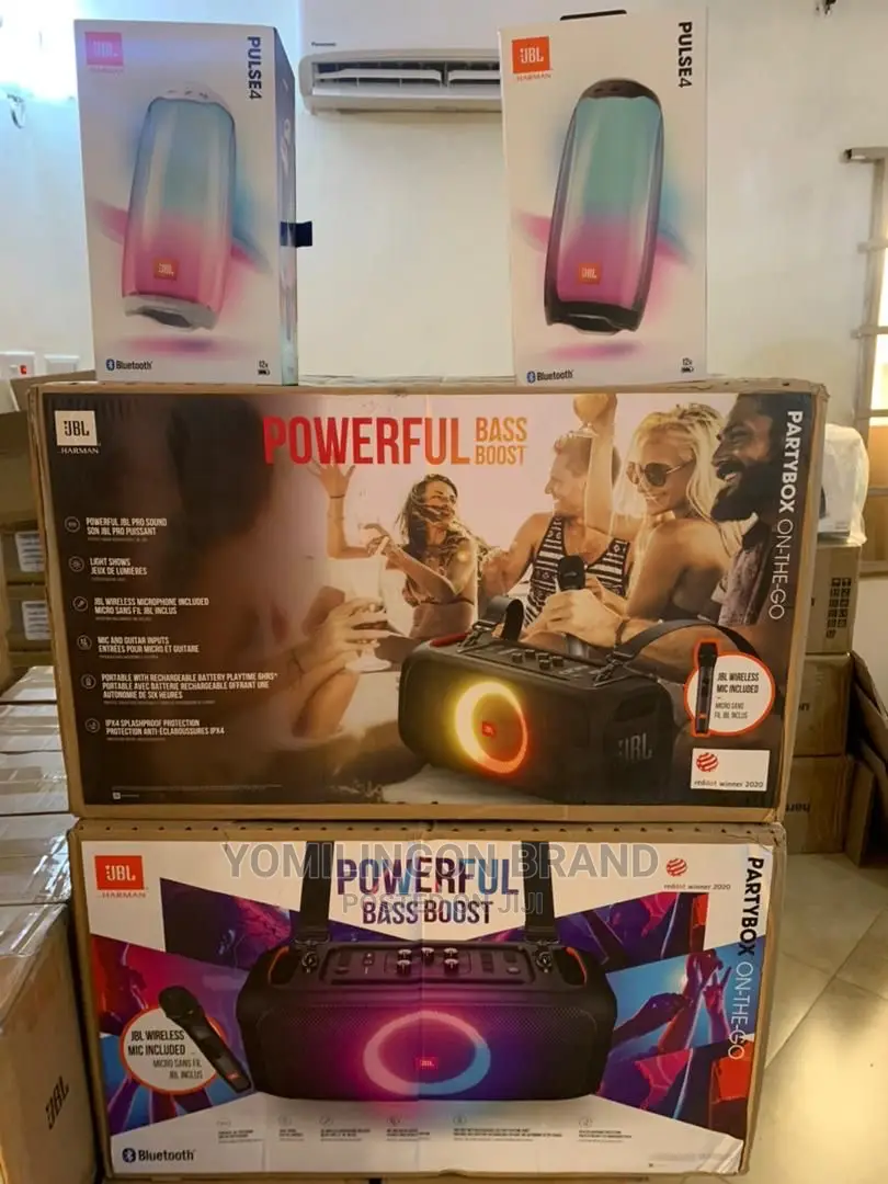 JBL Partybox on-the-Go Wireless Speaker.