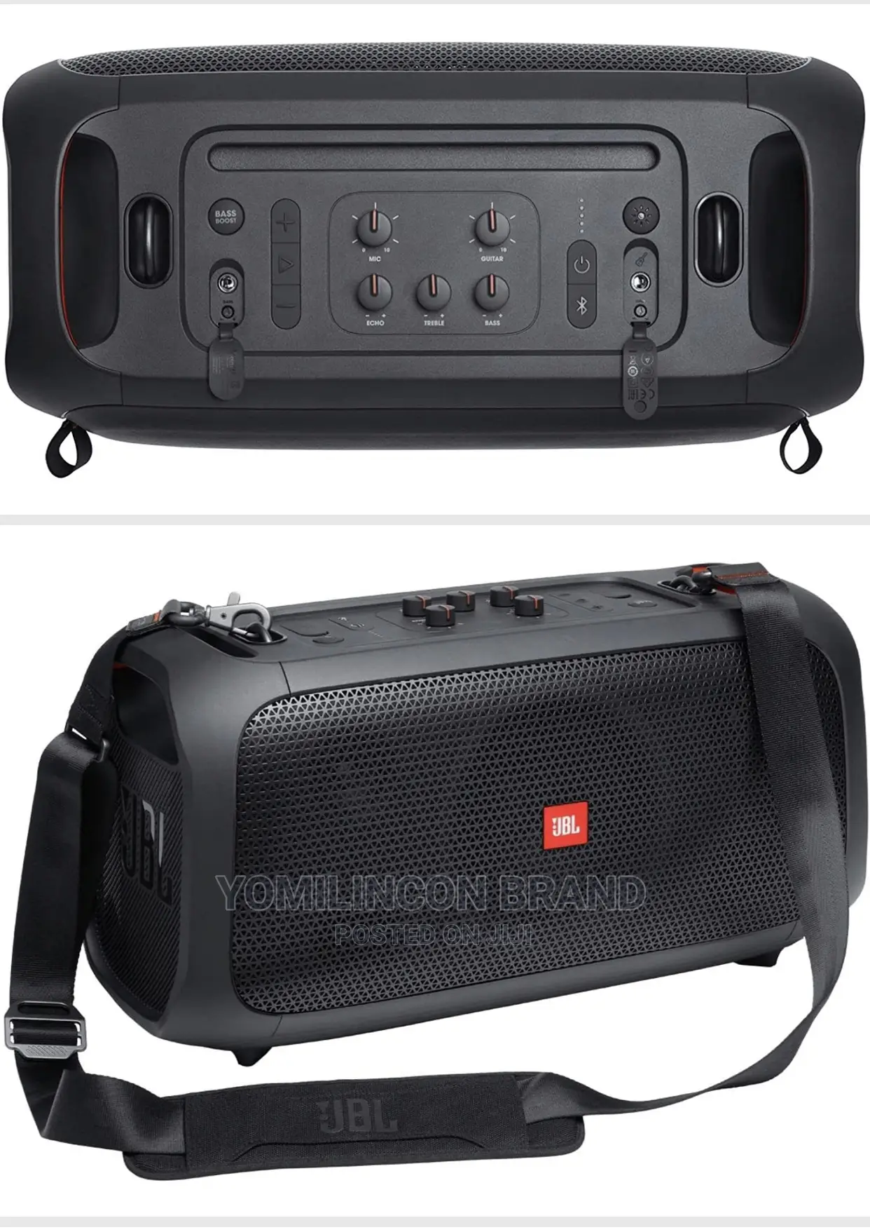 JBL Partybox on-the-Go Wireless Speaker.