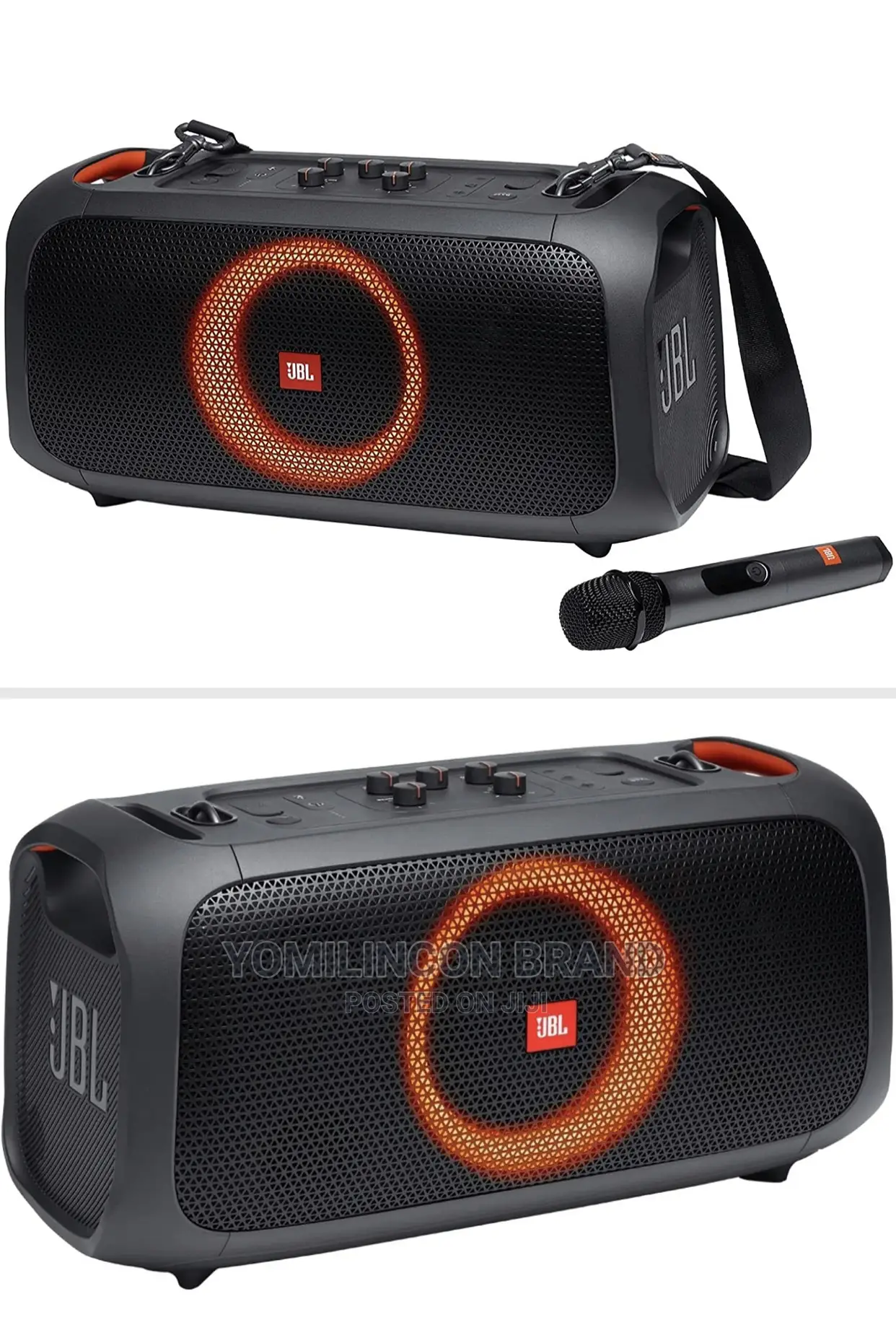 JBL Partybox on-the-Go Wireless Speaker.