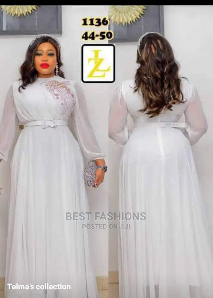Classy Ladies Long Chiffon Dinner Gown