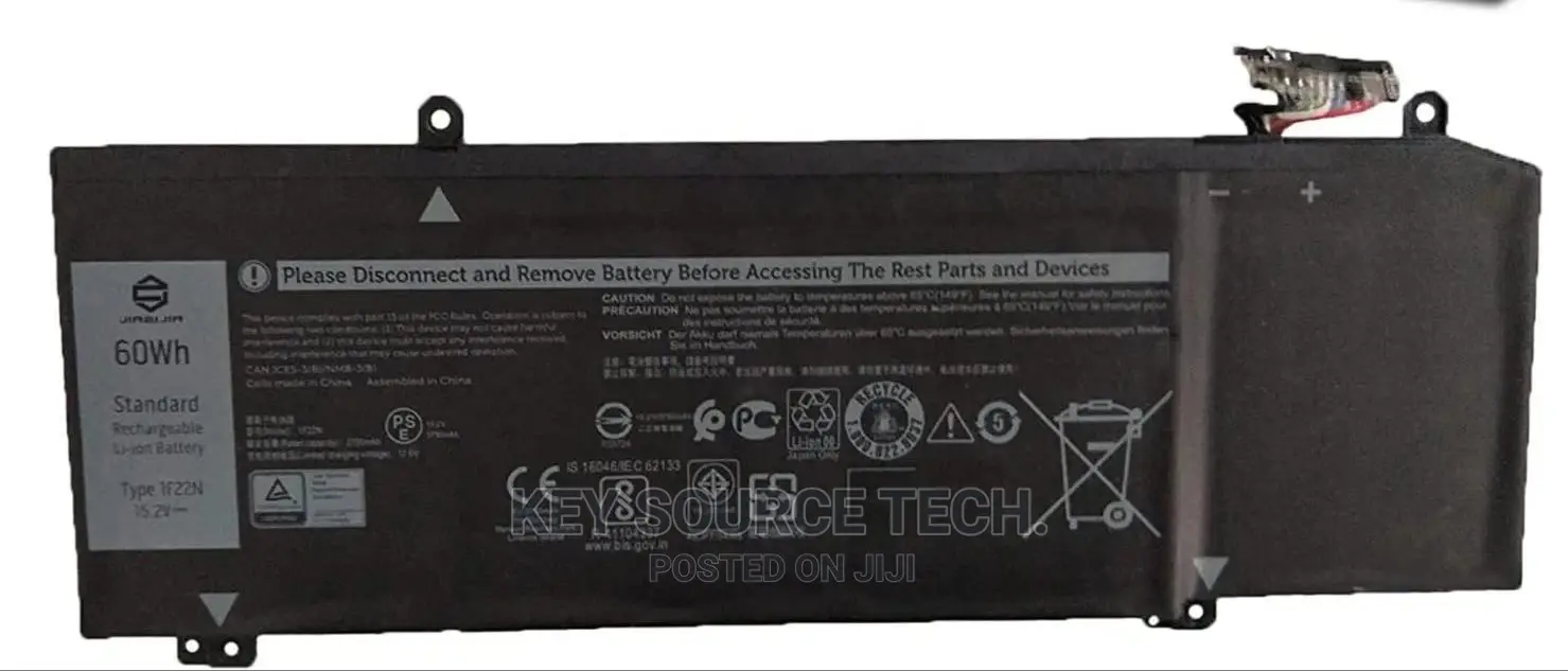 Alienware M15 R1 M17 R1 1f22n (60wh) Laptop Battery G5-5590