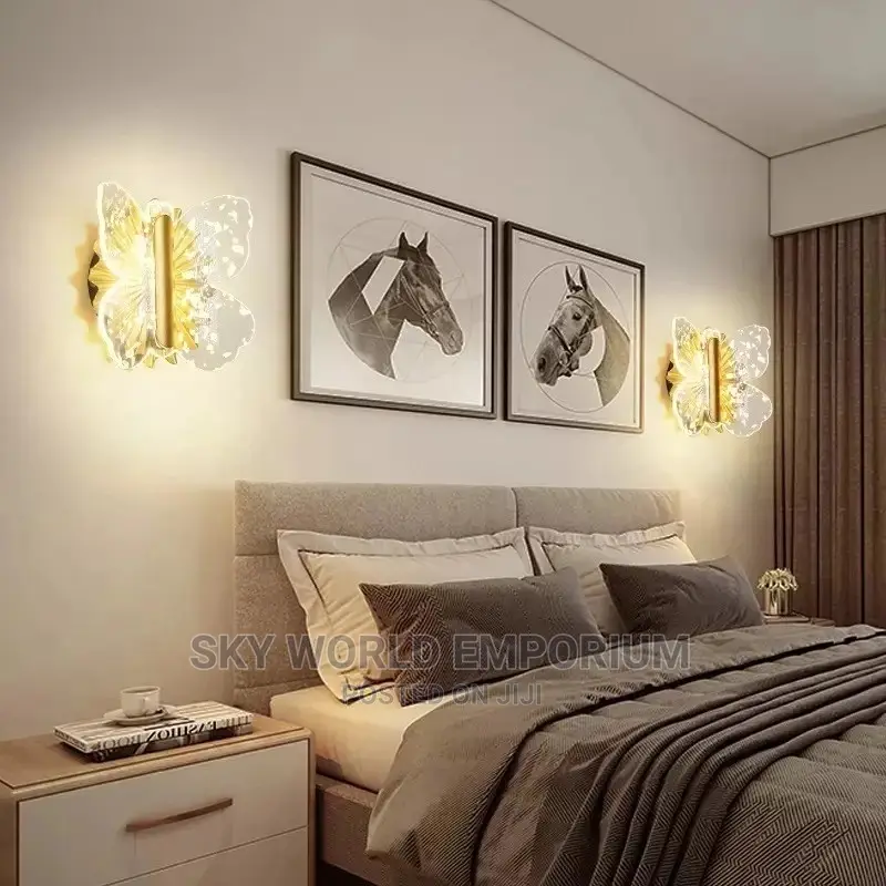 Crystal Butterfly Wall Light
