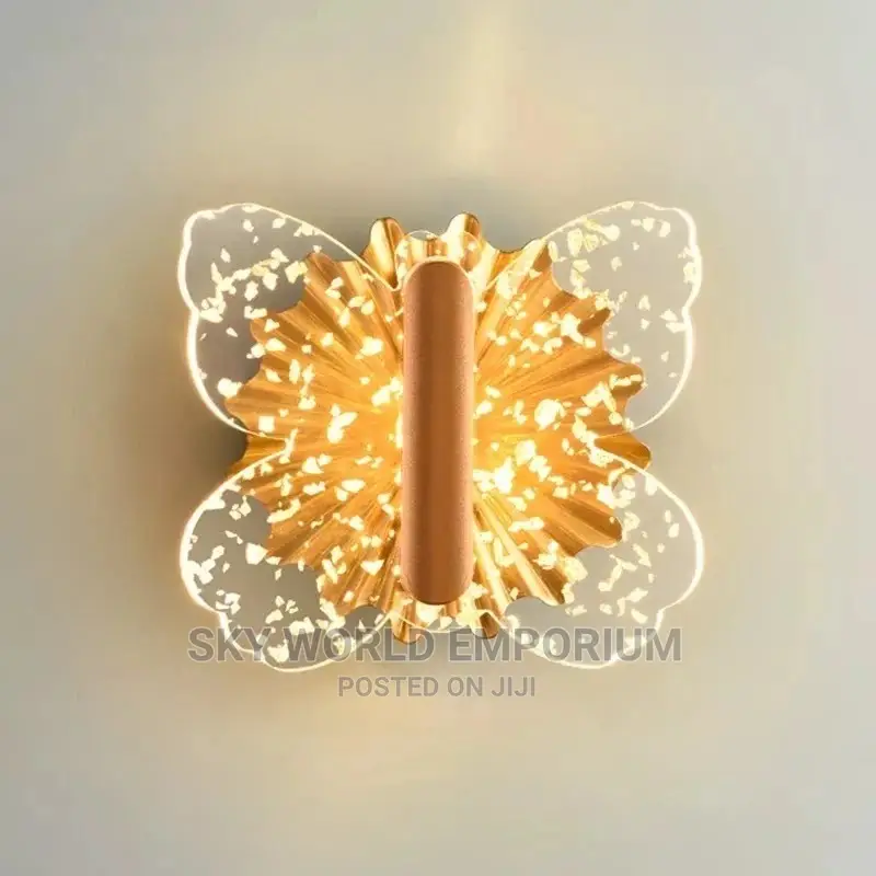 Crystal Butterfly Wall Light