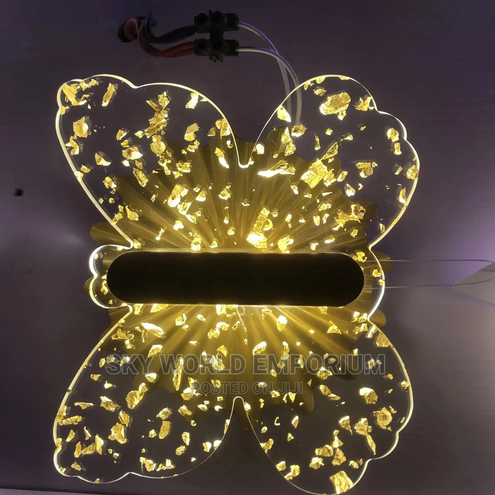 Crystal Butterfly Wall Light