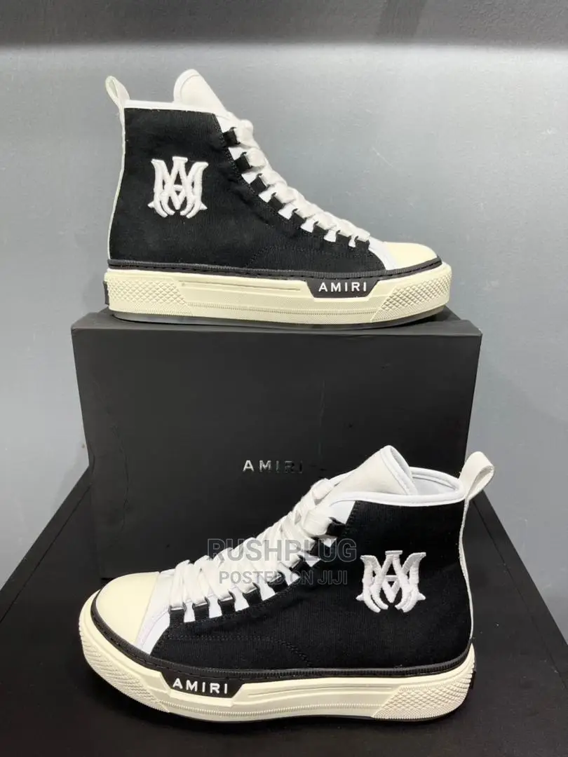 Amiri M.A Court High Black/White Sneakers