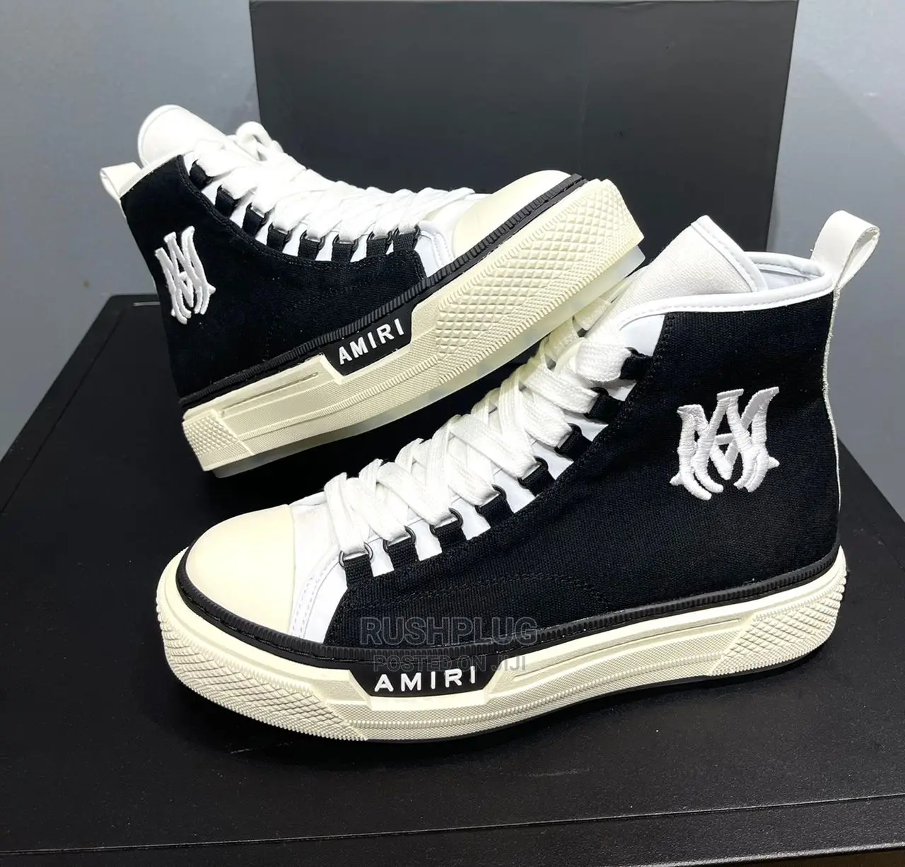 Amiri M.A Court High Black/White Sneakers